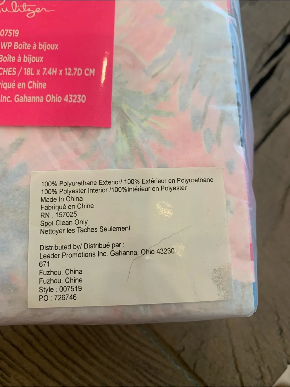 NWT—-Lilly Pulitzer Cockatoo Pretty in Pink Jewelry Box